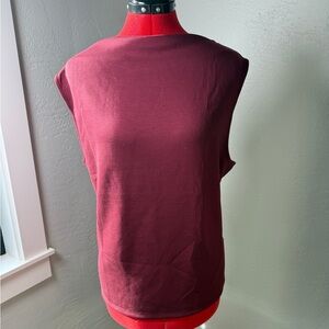 Banana Republic Burgundy Soft Touch Sleeveless Tank Top Size XXL